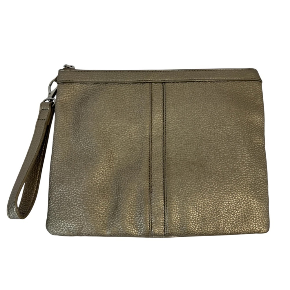 Nella Bella Faux Leather Clutch Zip Closure Travel Packing Organizer Vegan VGUC